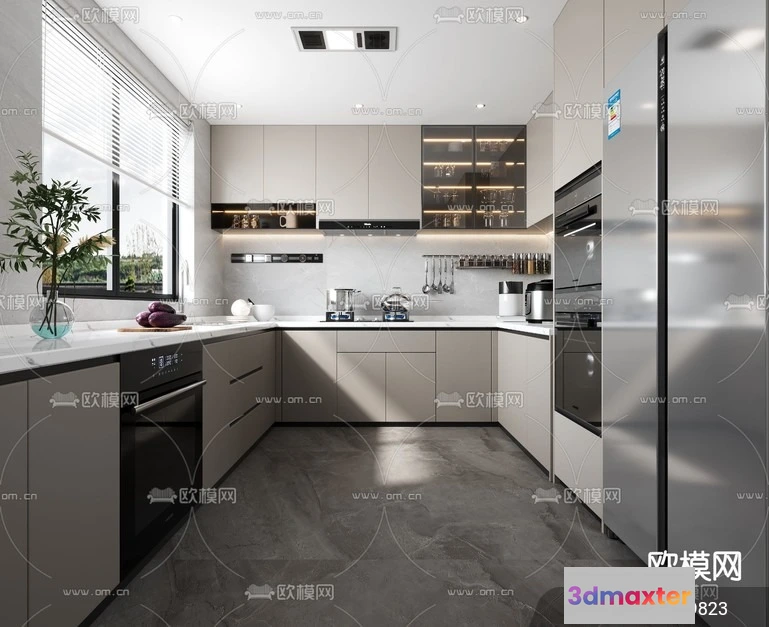 1240858 - KITCHEN SETS - VRAY  CORONA - 3D MODEL - 1553