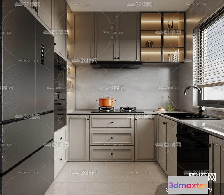 1240864 - KITCHEN SETS - VRAY  CORONA - 3D MODEL - 1556
