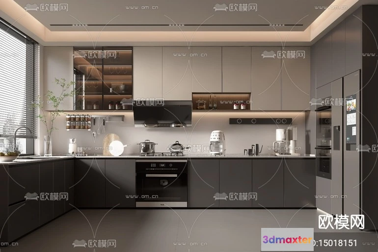 1240874 - KITCHEN SETS - VRAY  CORONA - 3D MODEL - 1561