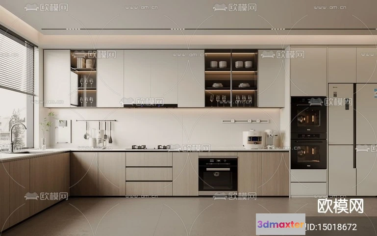 1240882 - KITCHEN SETS - VRAY  CORONA - 3D MODEL - 1565