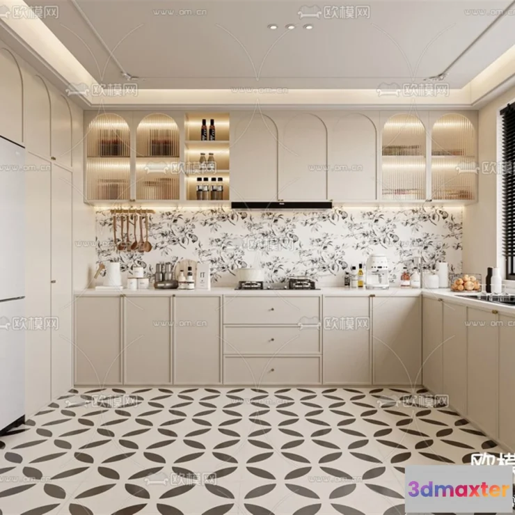 1358494 - Kitchen - 3D Models - 3D Interior Scenes - 168 3D Max