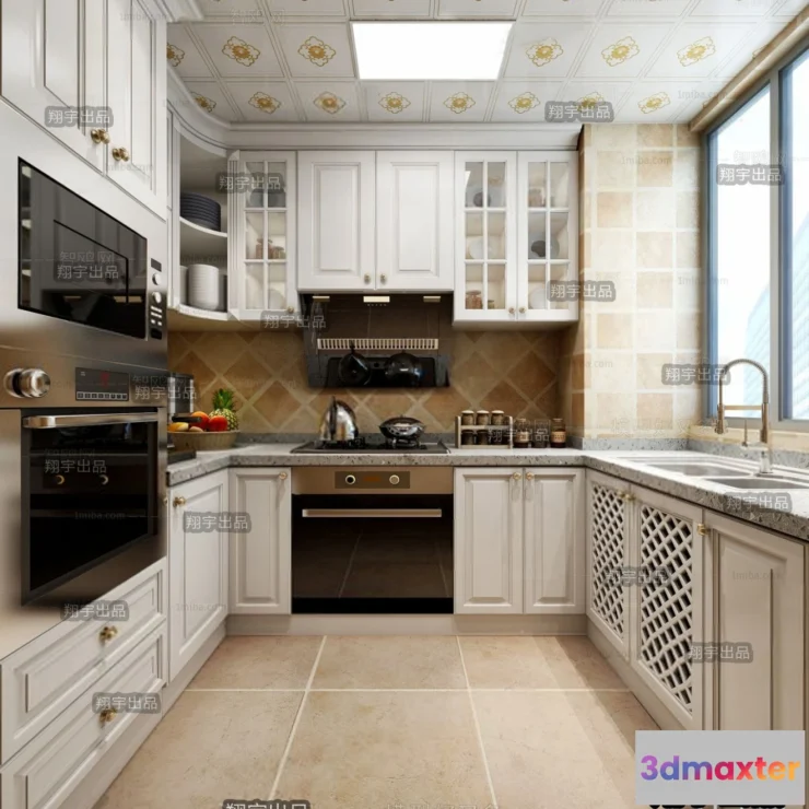 1358525 - Kitchen 3D Interior Scene - 3D Models - 073 3D Max