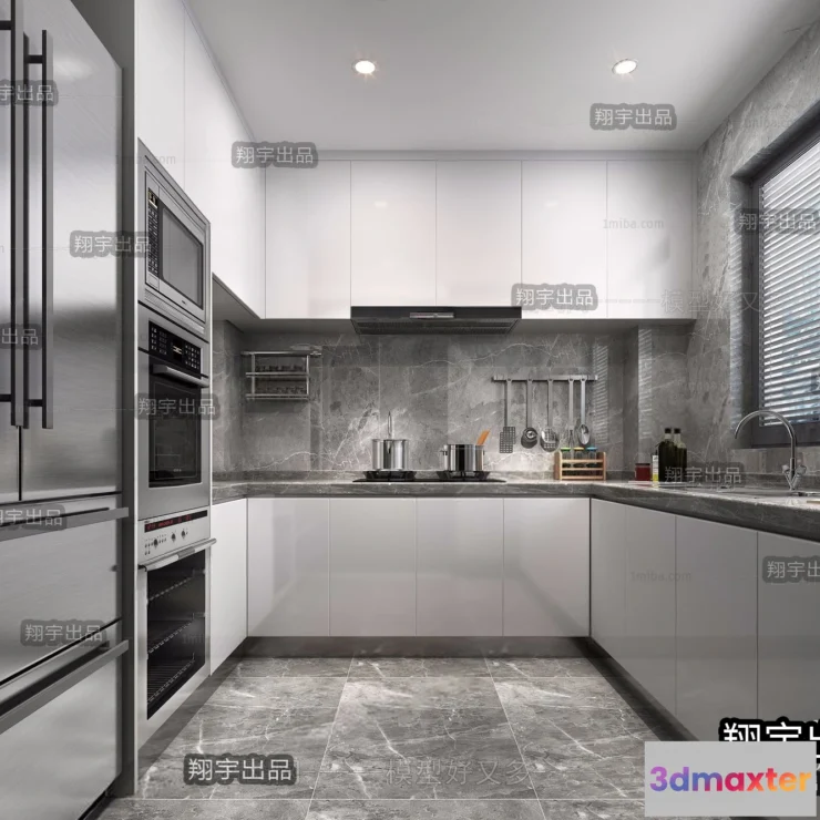 1358728 - Kitchen 3D Interior Scene - 3D Models - 076 3D Max