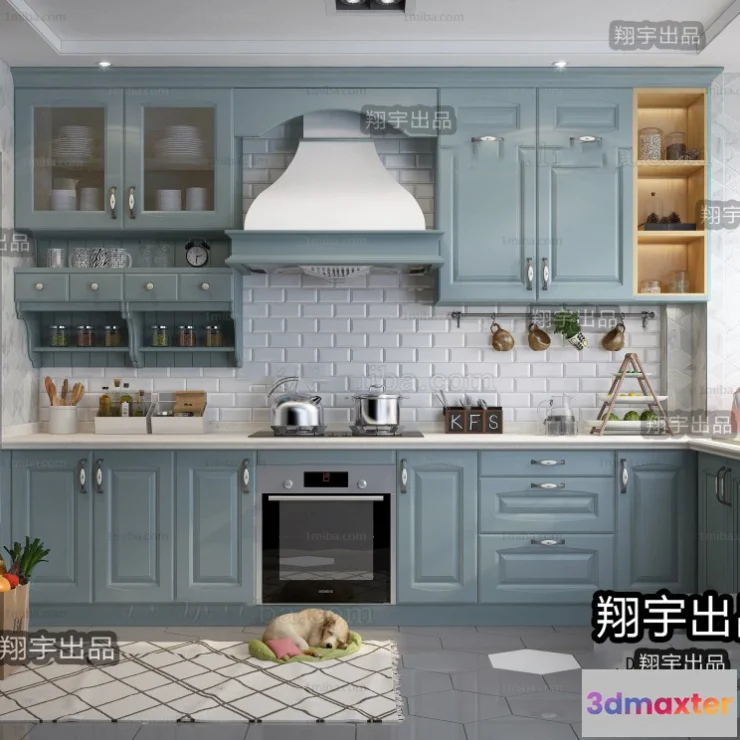 1358803 - Kitchen 3D Interior Scene - 3D Models - 077 3D Max