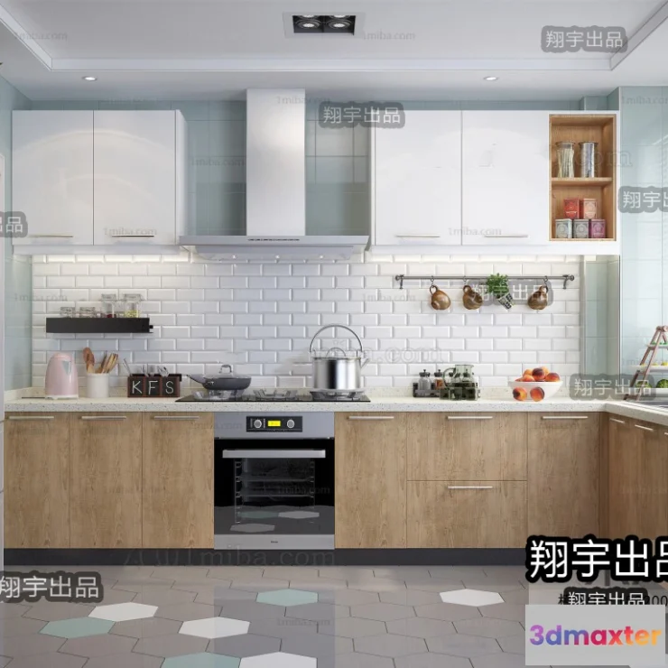 1358872 - Kitchen 3D Interior Scene - 3D Models - 078 3D Max
