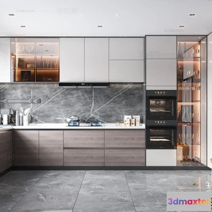 1358918 - Kitchen - Modern Style Interior 3D Scenes - 108 3D Max