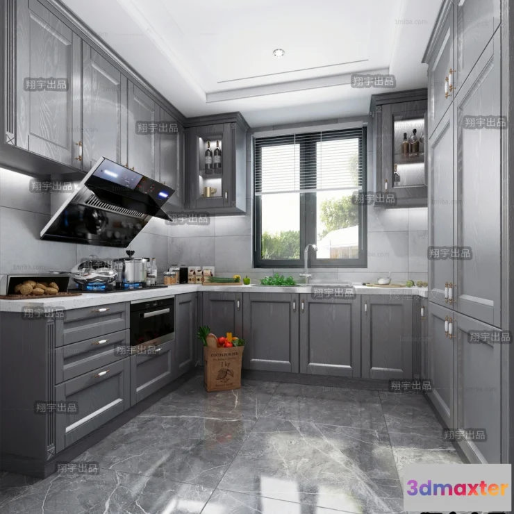 1359006 - Kitchen 3D Interior Scene - 3D Models - 080 3D Max