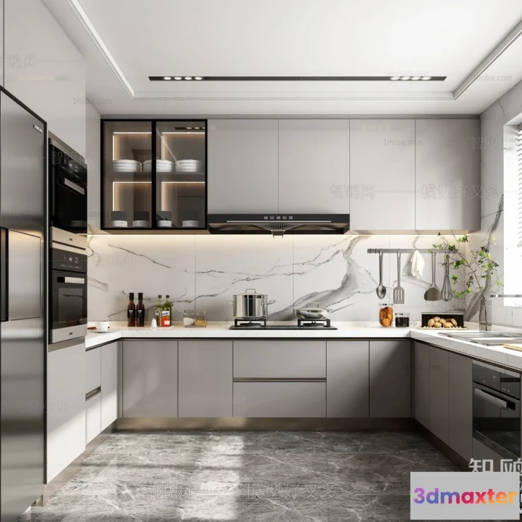 1359204 - Kitchen - Modern Style Interior 3D Scenes - 112 3D Max