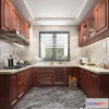 1359257 - Kitchen 3D Interior Scene - American Style - 005 3D Max