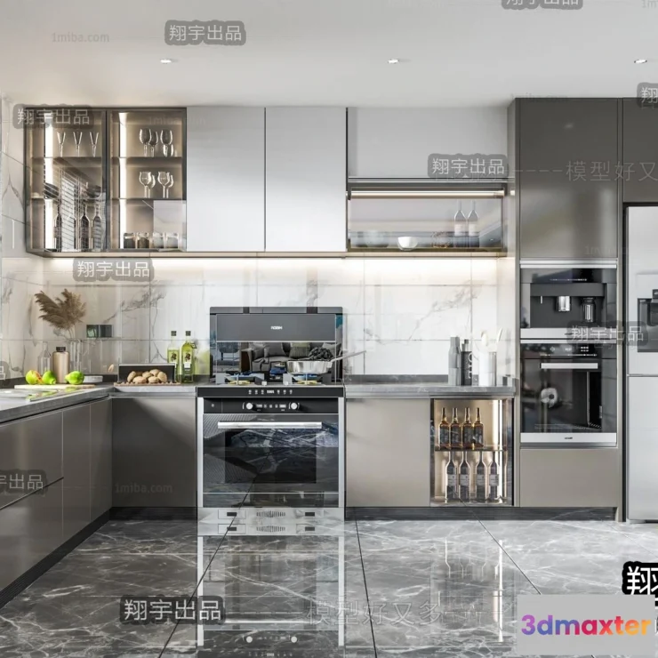 1359279 - Kitchen 3D Interior Scene - 3D Models - 084 3D Max