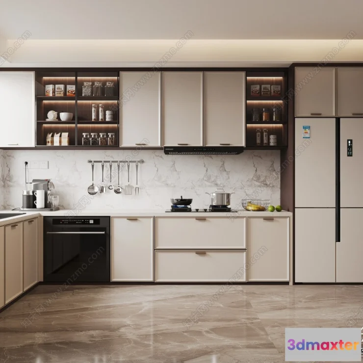 1359310 - Kitchen - 3D Models - 3D Interior Scenes - 180 3D Max