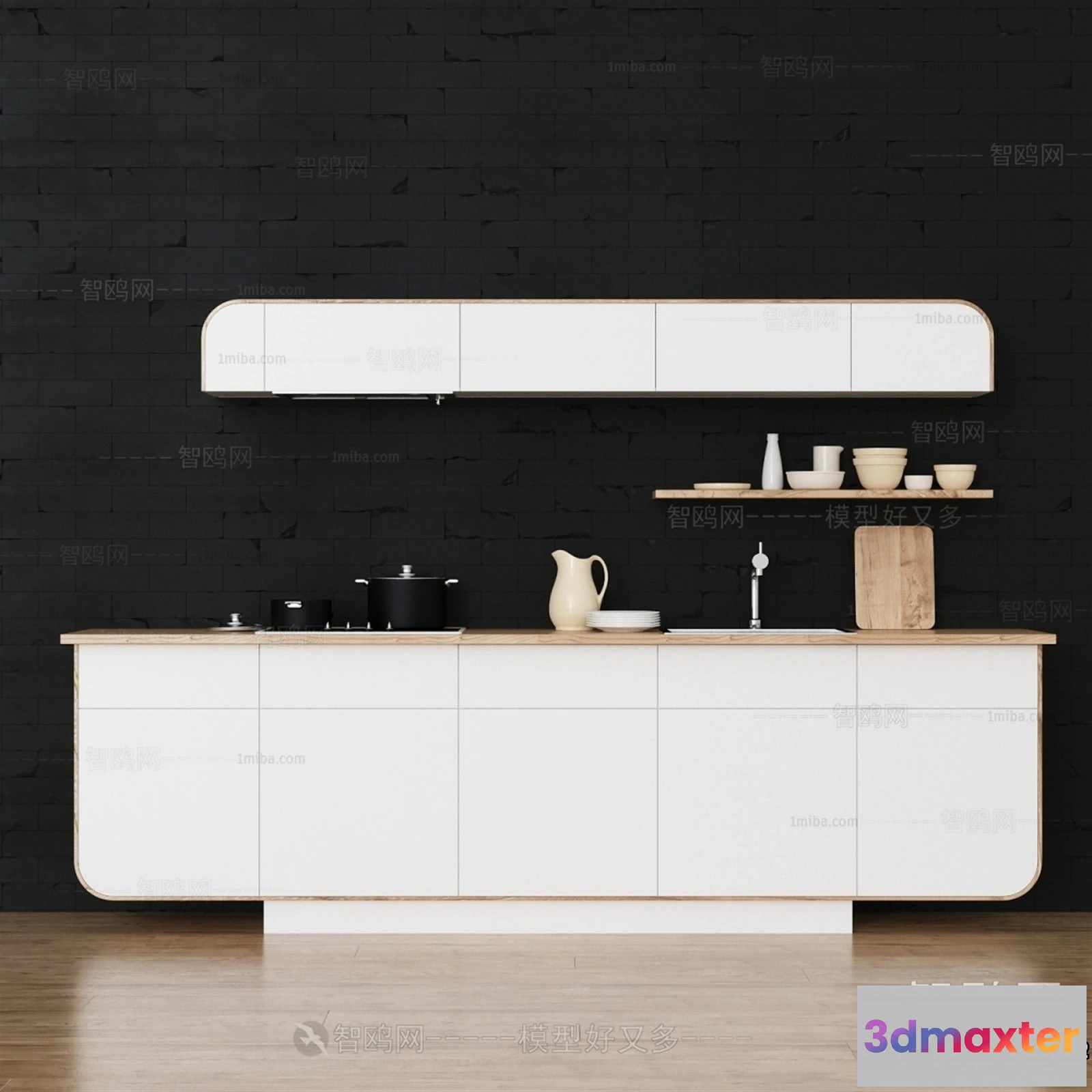 1359478 - Kitchen - Modern Style Interior 3D Scenes - 116 3D Max