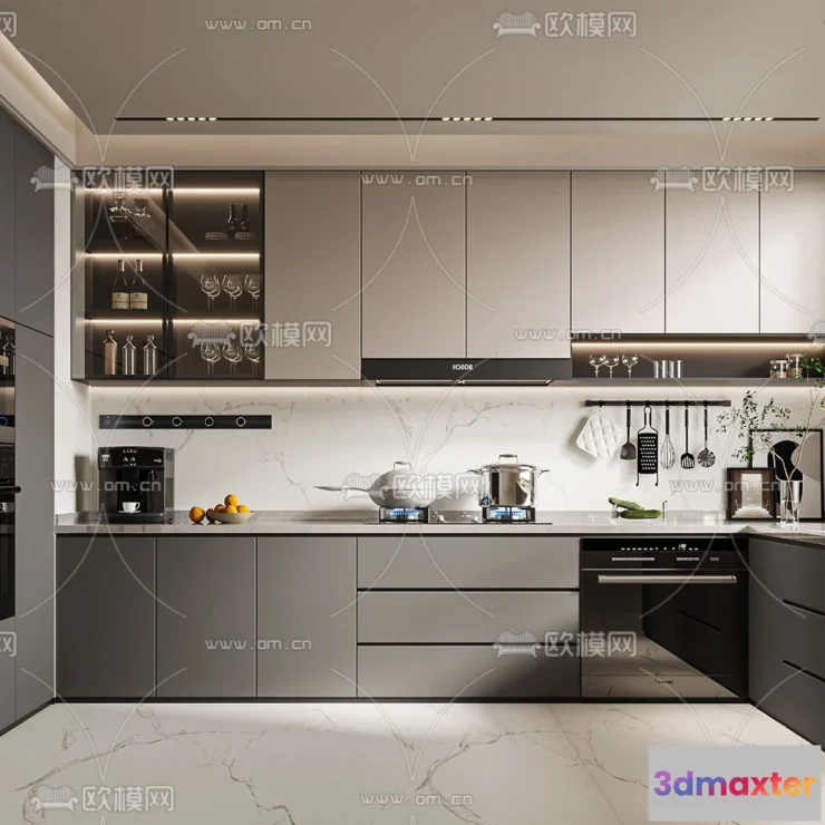 1359515 - Kitchen - 3D Models - 3D Interior Scenes - 183 3D Max