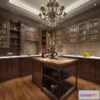 1359597 - Kitchen 3D Interior Scene - American Style - 010 3D Max