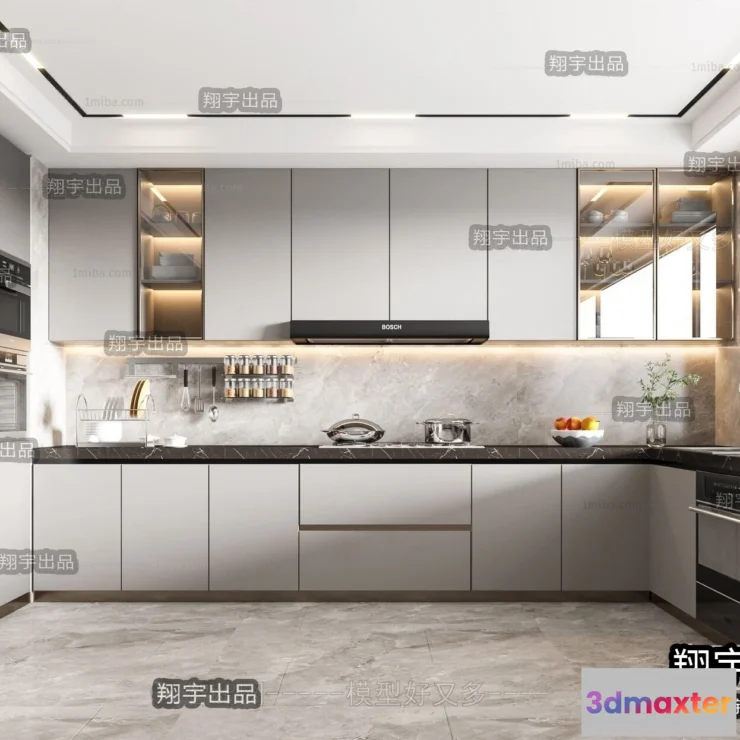 1359614 - Kitchen 3D Interior Scene - 3D Models - 089 3D Max