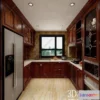 1359678 - Kitchen 3D Interior Scene - American Style - 011 3D Max