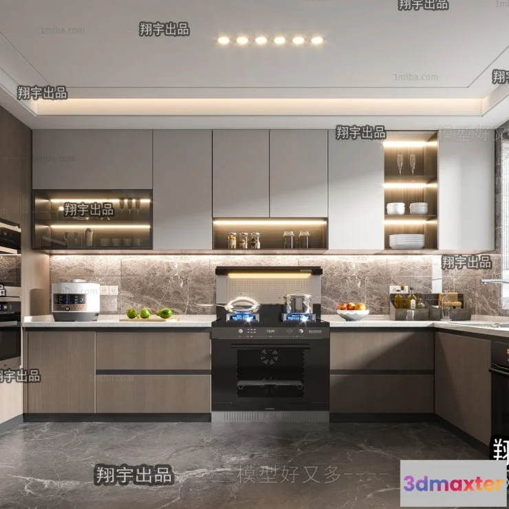 1359682 - Kitchen 3D Interior Scene - 3D Models - 090 3D Max