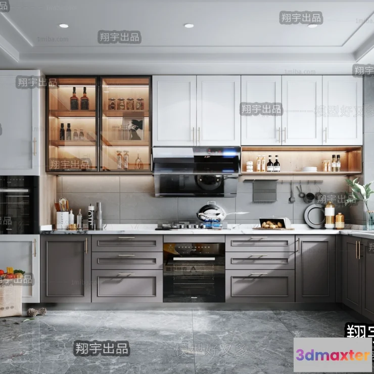 1359973 - Kitchen 3D Interior Scene - 3D Models - 094 3D Max