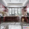 1360068 - Kitchen 3D Interior Scene - American Style - 017 3D Max