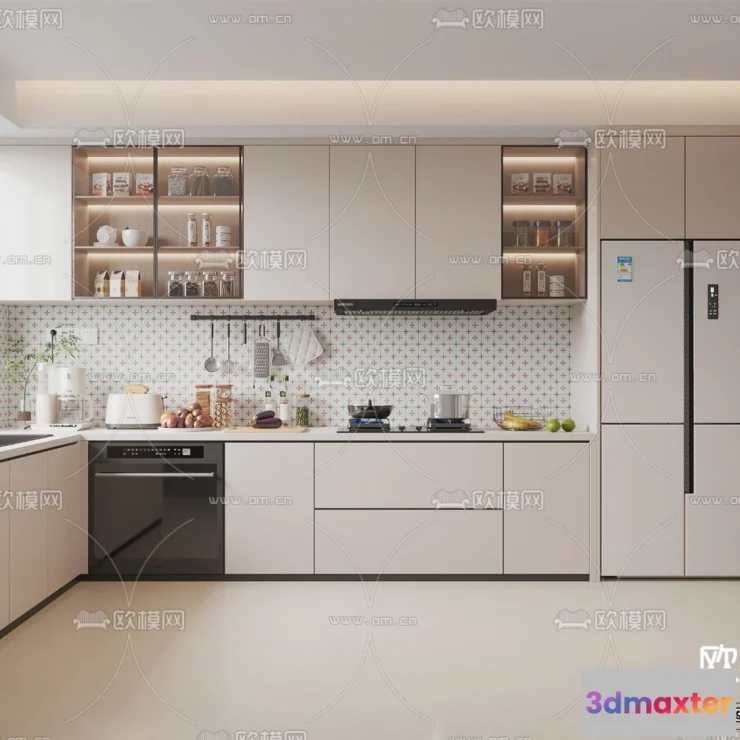 1360116 - Kitchen - 3D Models - 3D Interior Scenes - 191 3D Max