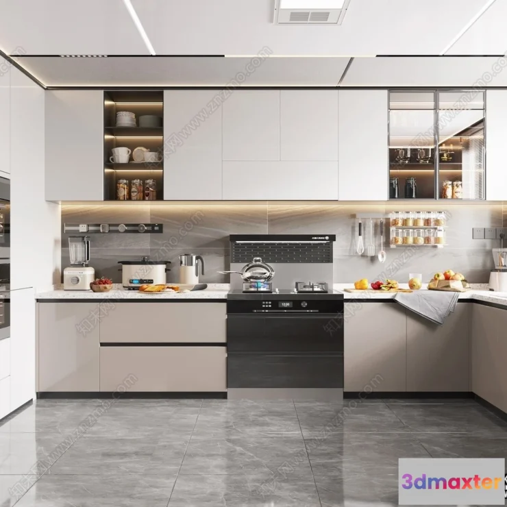 1360211 - Kitchen - Modern Style Interior 3D Scenes - 127 3D Max