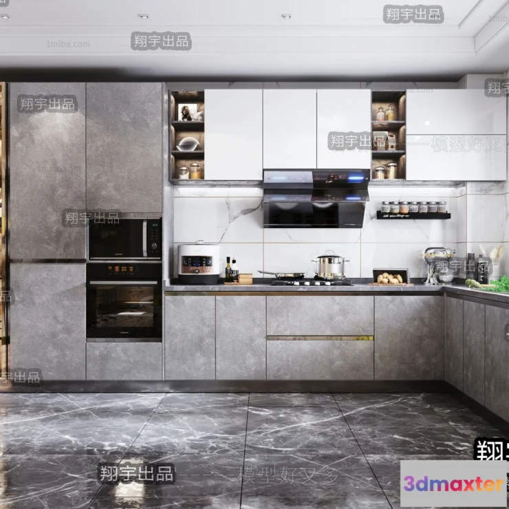 1360226 - Kitchen 3D Interior Scene - 3D Models - 098 3D Max