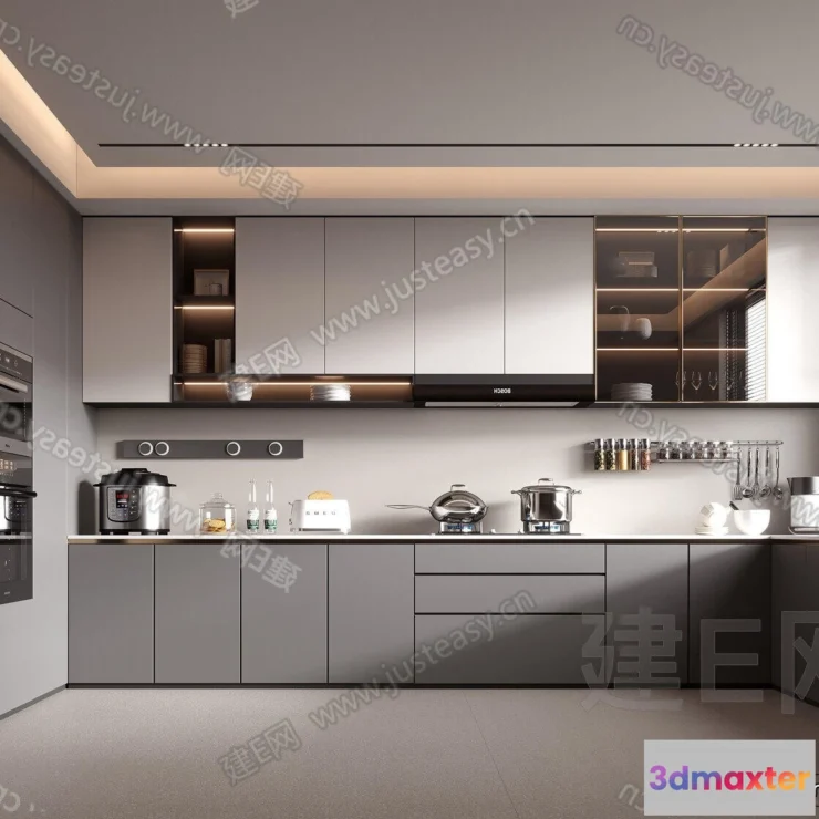 1360376 - Kitchen - 3D Models - 3D Interior Scenes - 195 3D Max