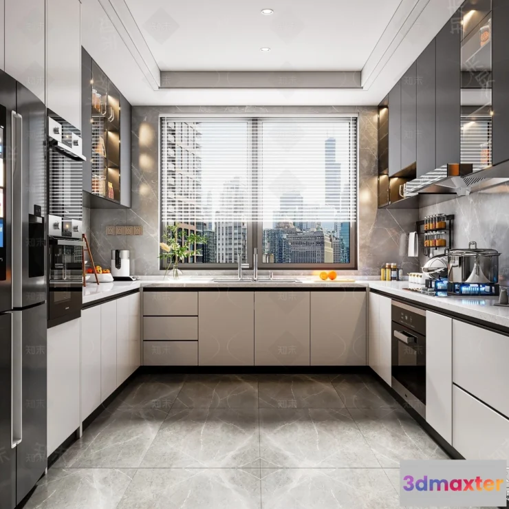 1360438 - Kitchen - 3D Models - 3D Interior Scenes - 196 3D Max