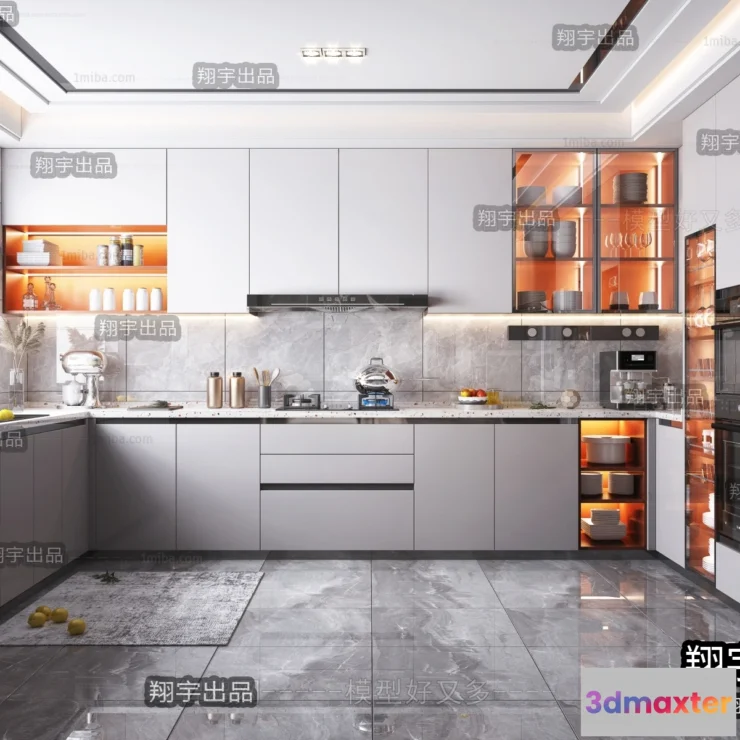 1360511 - Kitchen 3D Interior Scene - 3D Models - 102 3D Max