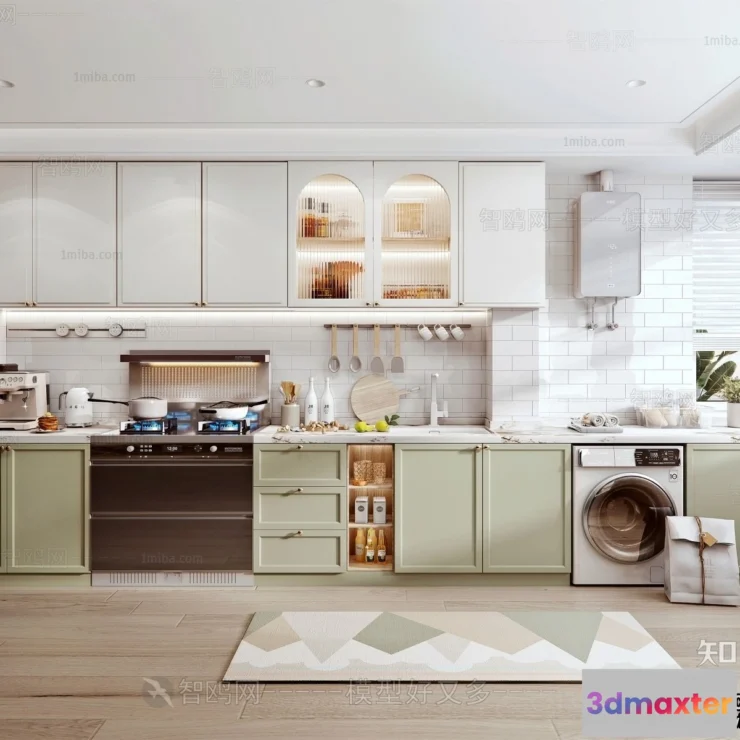 1360679 - Kitchen - Modern Style Interior 3D Scenes - 134 3D Max