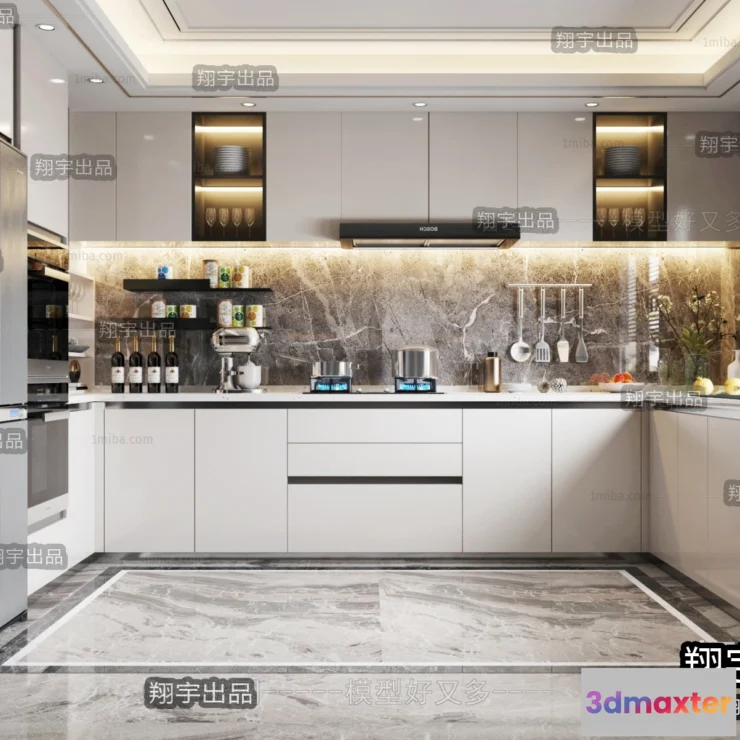 1360788 - Kitchen 3D Interior Scene - 3D Models - 106 3D Max