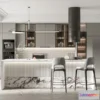 1360839 - Kitchen - Modern Style Interior 3D Scenes - 136 3D Max