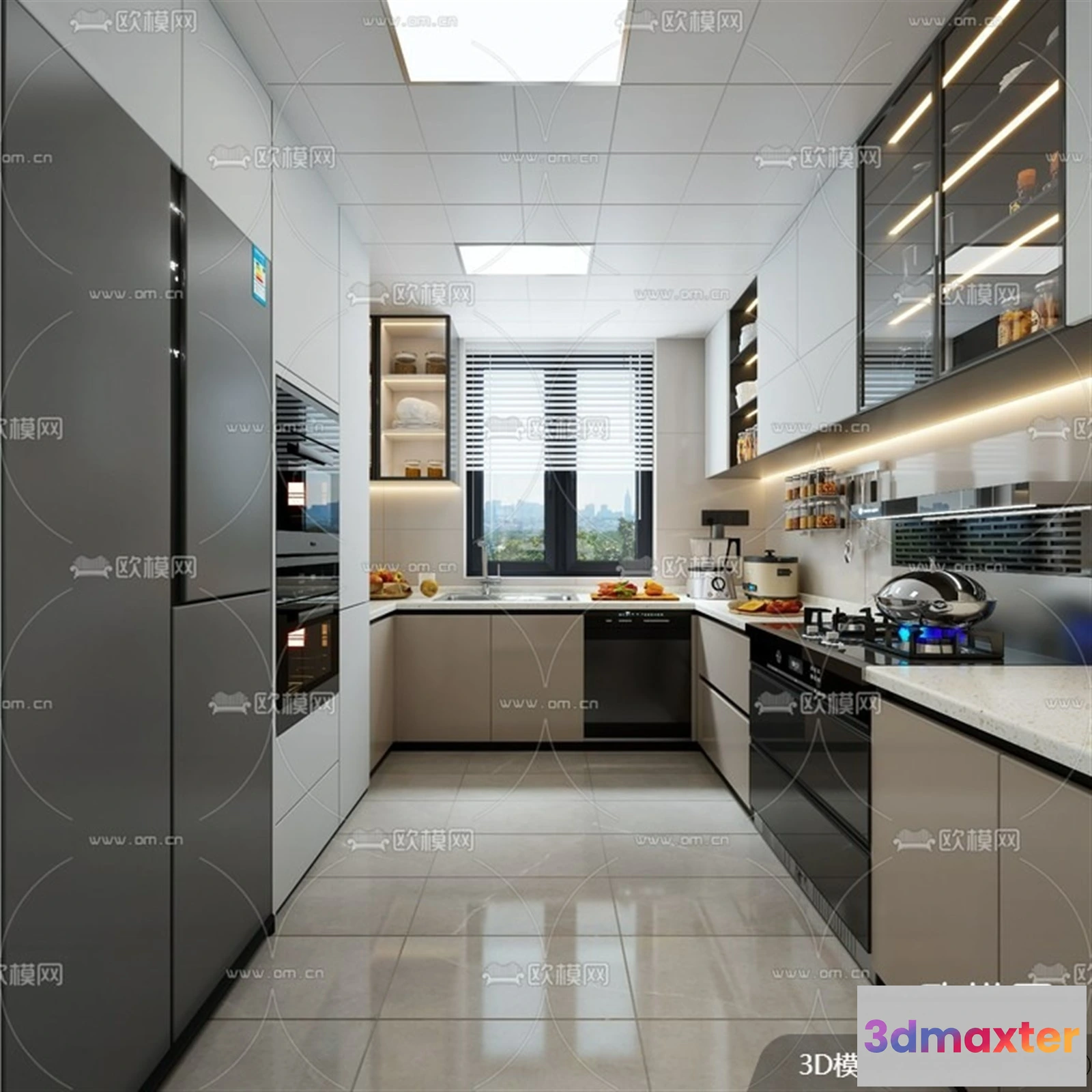 1360840 - Kitchen - 3D Models - 3D Interior Scenes - 202 3D Max
