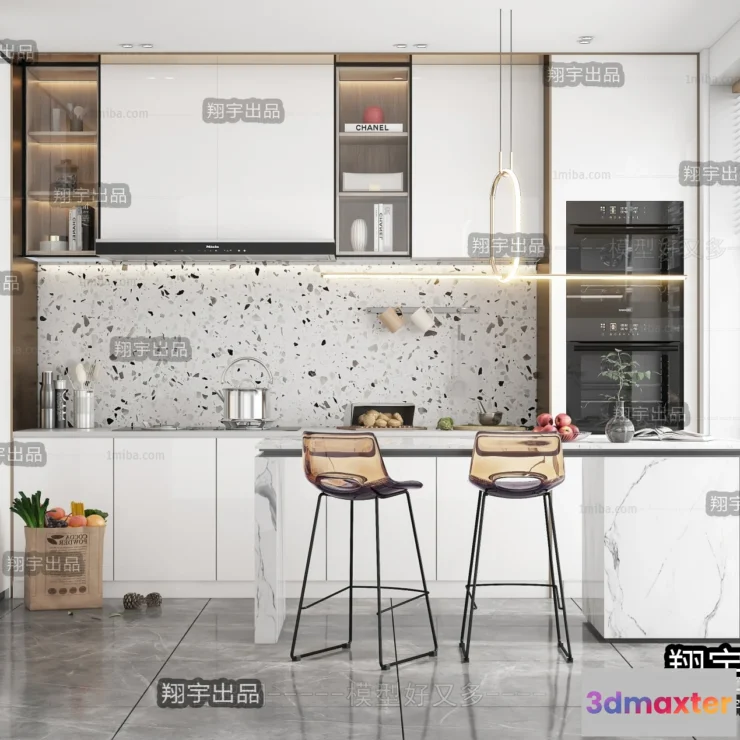 1360878 - Kitchen 3D Interior Scene - 3D Models - 107 3D Max