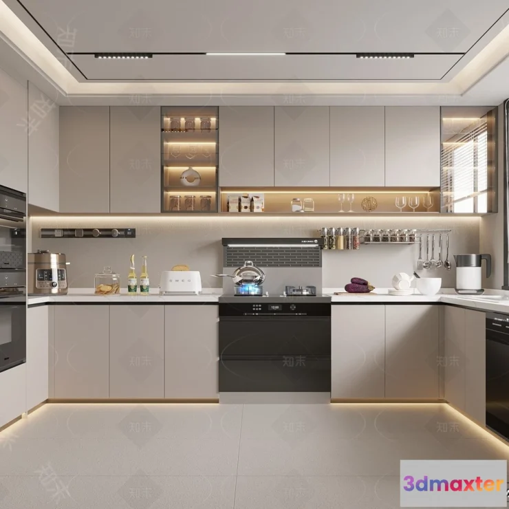 1360905 - Kitchen - 3D Models - 3D Interior Scenes - 203 3D Max