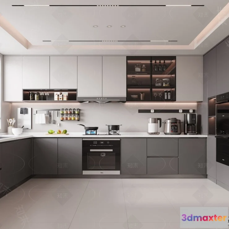 1360976 - Kitchen - 3D Models - 3D Interior Scenes - 204 3D Max