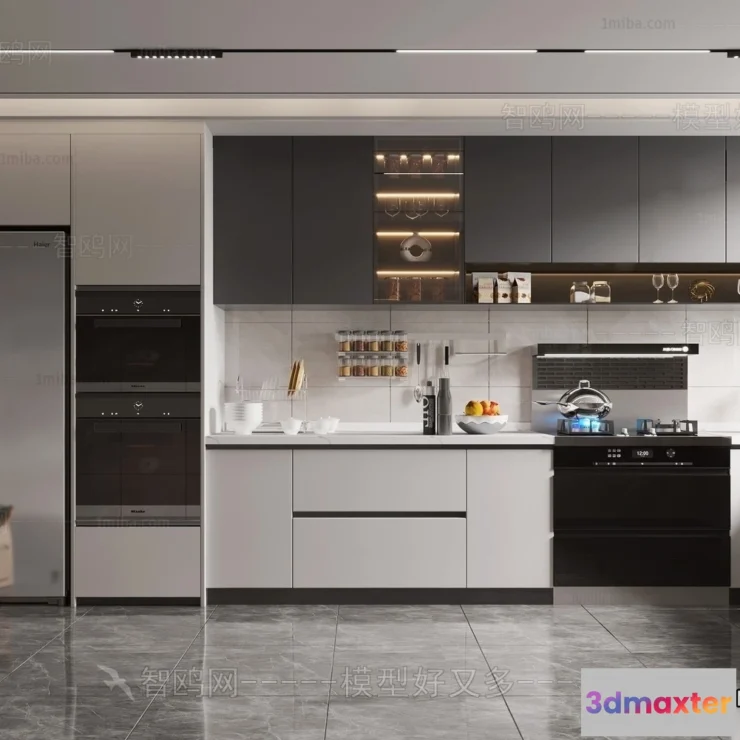 1361048 - Kitchen - Modern Style Interior 3D Scenes - 139 3D Max