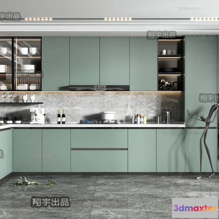 1361090 - Kitchen 3D Interior Scene - 3D Models - 110 3D Max