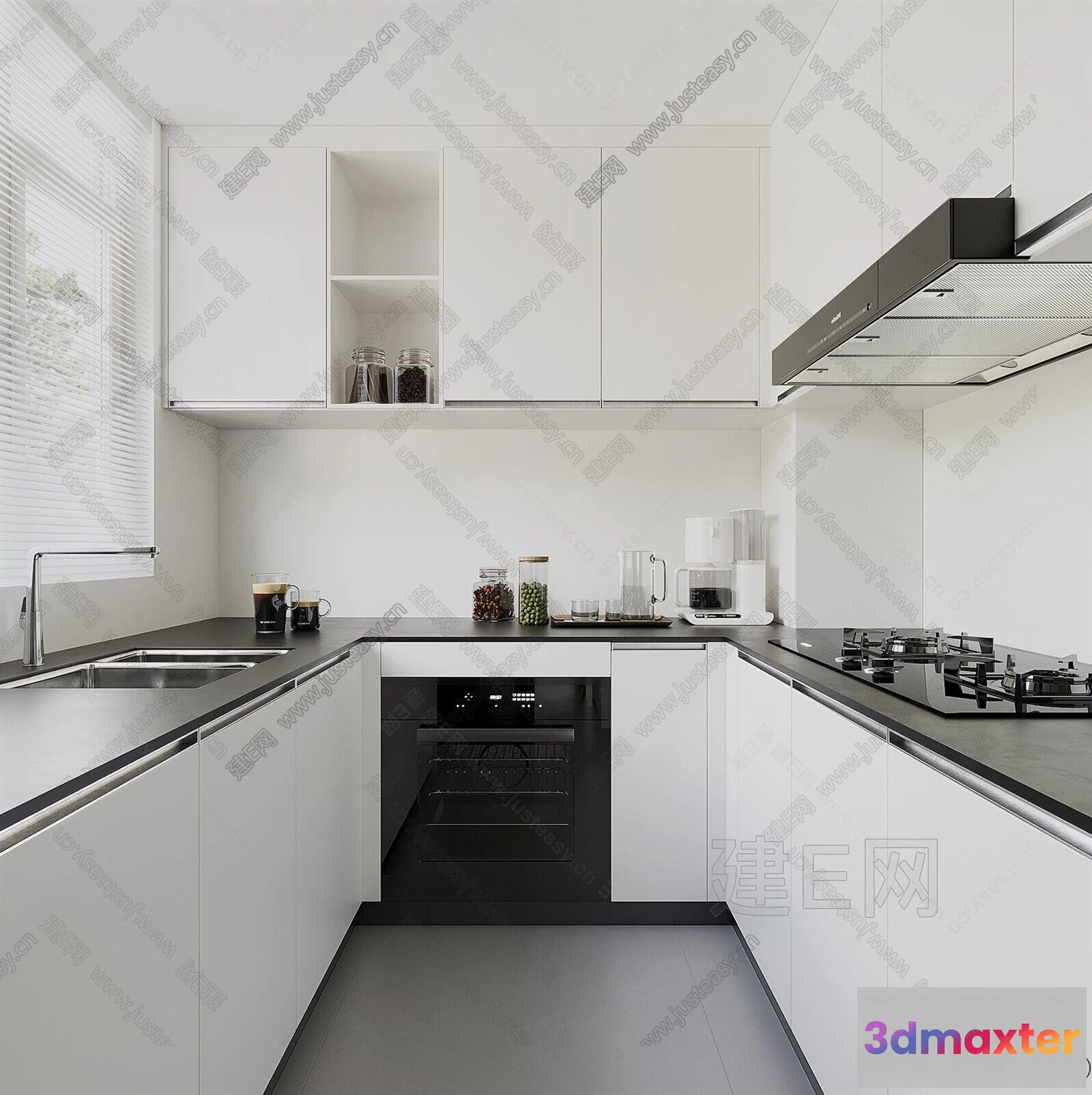 1361110 - Kitchen - 3D Models - 3D Interior Scenes - 206 3D Max