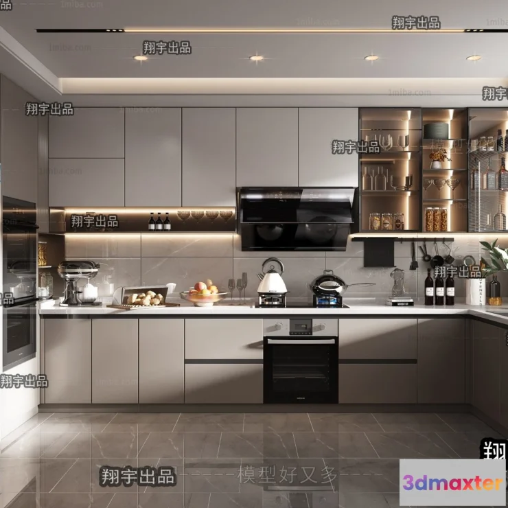 1361234 - Kitchen 3D Interior Scene - 3D Models - 112 3D Max