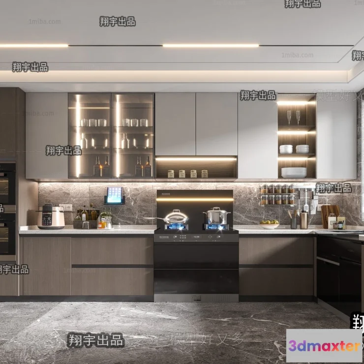 1361301 - Kitchen 3D Interior Scene - 3D Models - 113 3D Max