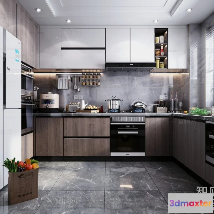 1361323 - Kitchen - Modern Style Interior 3D Scenes - 143 3D Max