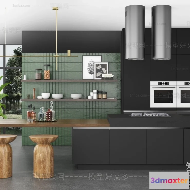 1361389 - Kitchen - Modern Style Interior 3D Scenes - 144 3D Max