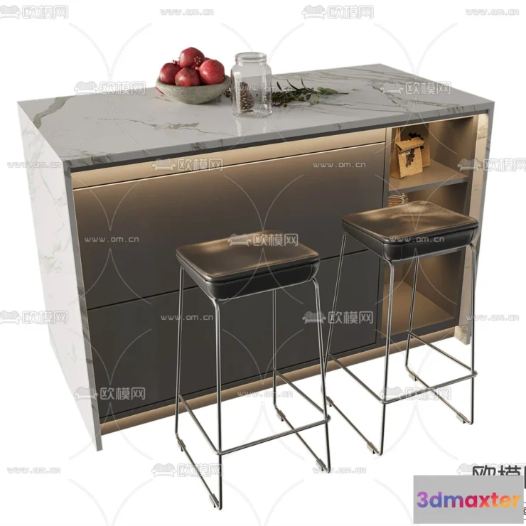 1361459 - Kitchen - 3D Models - 3D Interior Scenes - 211 3D Max