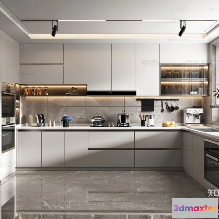 1361475 - Kitchen - Villas 3D Interior Scene - 3D Models - 012 3D Max