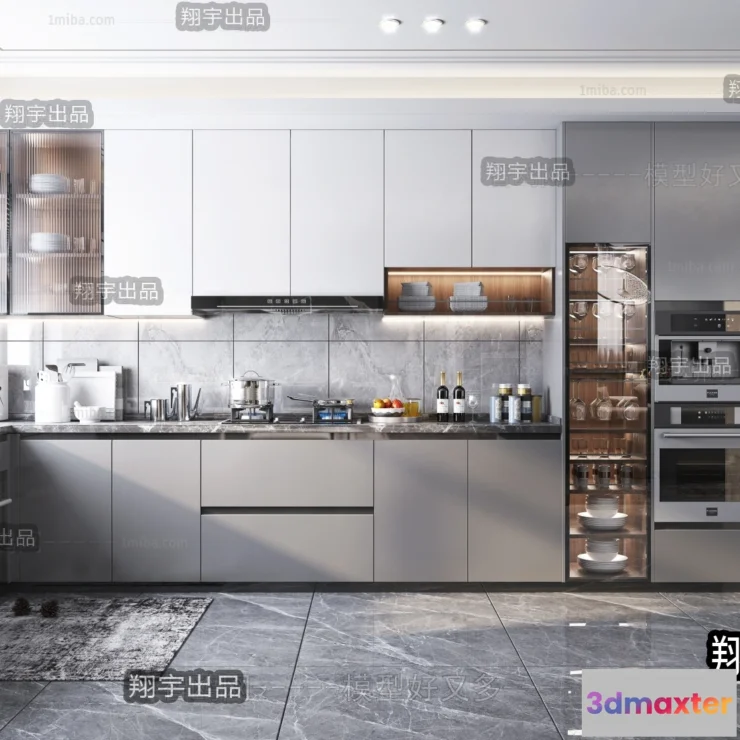 1361501 - Kitchen 3D Interior Scene - 3D Models - 116 3D Max