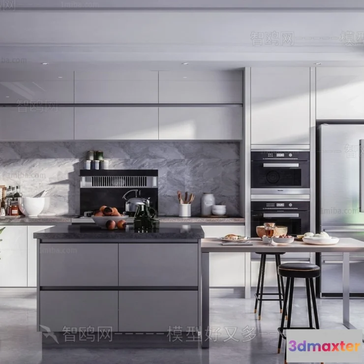1361514 - Kitchen - Modern Style Interior 3D Scenes - 146 3D Max