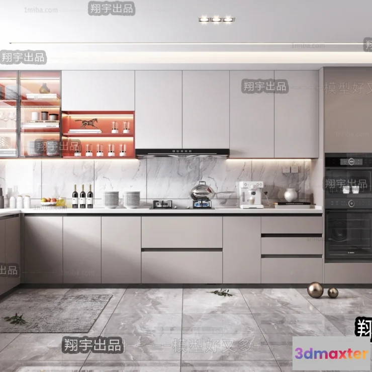 1361564 - Kitchen 3D Interior Scene - 3D Models - 117 3D Max