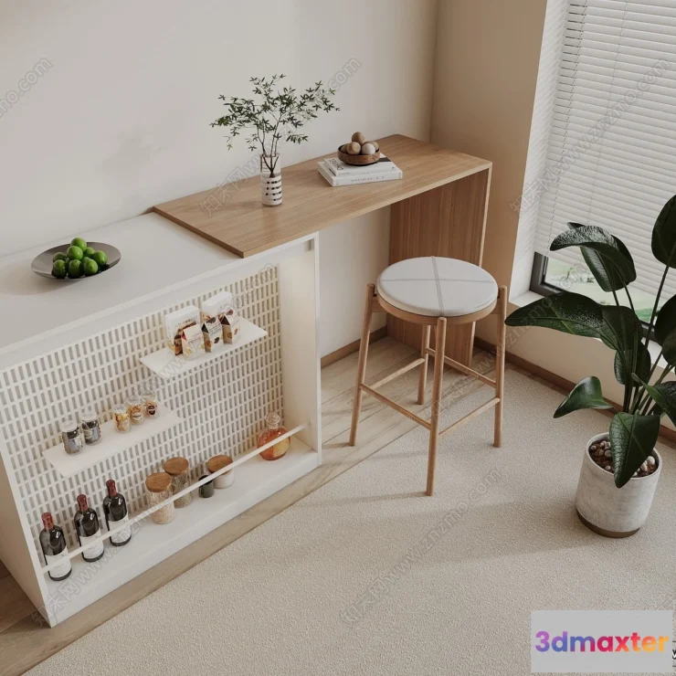 1361584 - Kitchen - 3D Models - 3D Interior Scenes - 213 3D Max