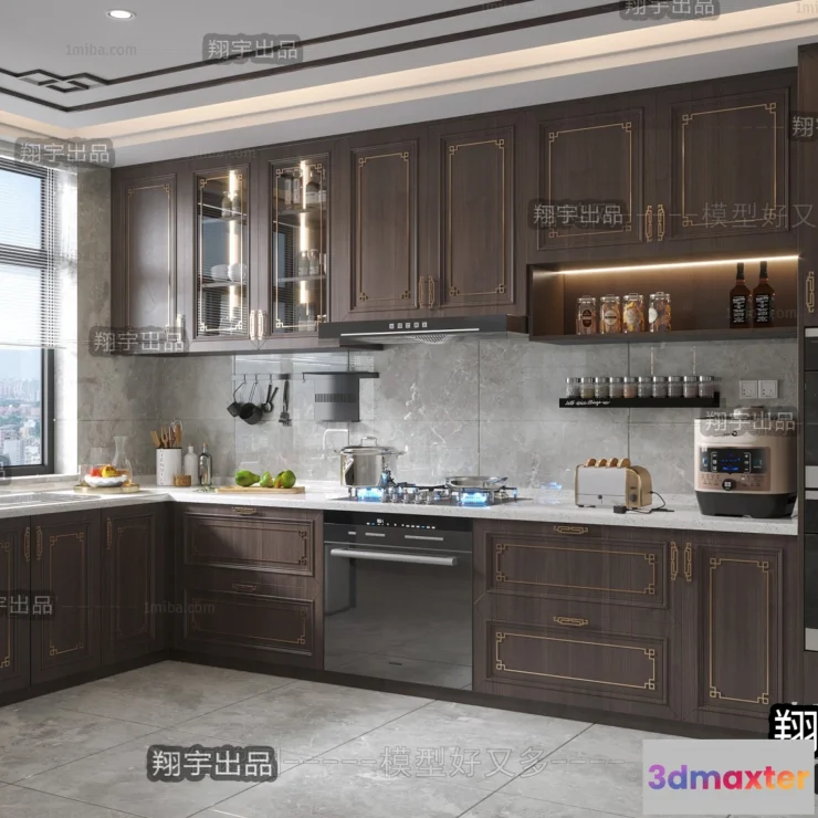 1361688 - Kitchen 3D Interior Scene - 3D Models - 119 3D Max
